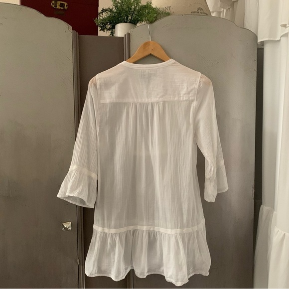 Calvin Klein Jeans White Girls Tunic Top/Dress - Picture 5 of 6